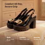 👡 Elegant Peep-Toe Buckle Heeled Sandals – Chic Design, Comfortable Heel & Perfect for Any Occasion ✨