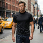 🔥All Colors 💖 Men's High Neck Slim Fit T-shirt
