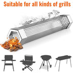 12-Inch Pellet Smoker Tube 5-Hour Smoke Tube Generator