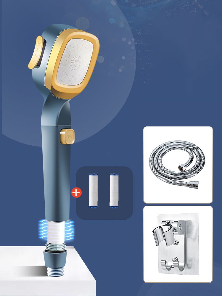 🔥50% OFF🔥4-mode Handheld Pressurized Shower Head with Pause Switch