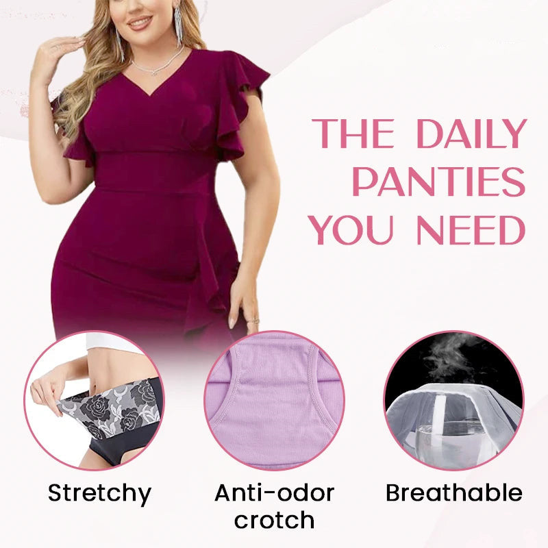 ✨ BUY 5 GET 5 FREE✨Cotton High Waist Abdominal Slimming Hygroscopic Antibacterial Underwear