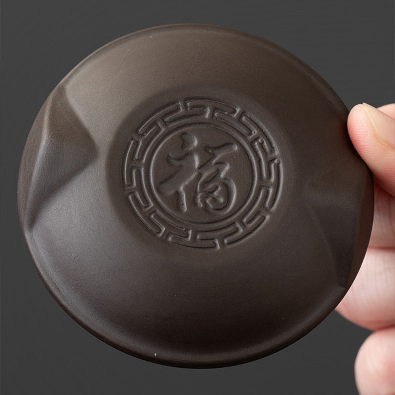 Classic Color Changeable Pottery Teacup Set with Strainer - Made with Traditional Craftsmanship