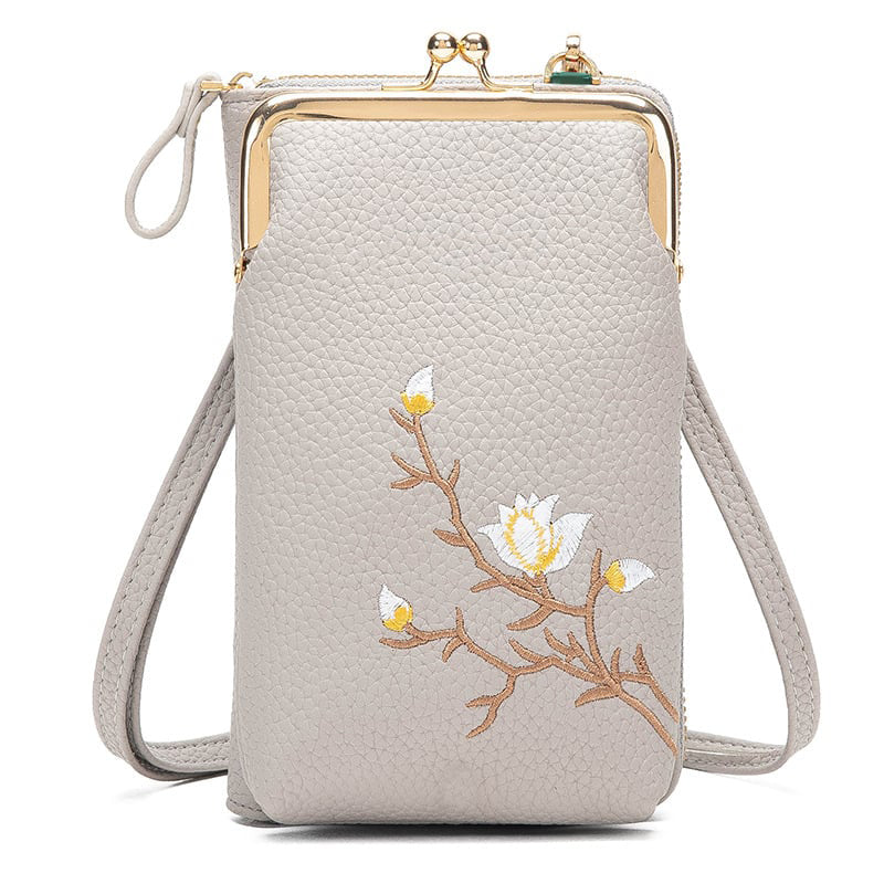 🔥Women Sling Cross-Body Wallet with Mobile Cell Phone Holder