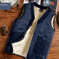 Men's Trendy Warm Solid Color Vest with Zipper