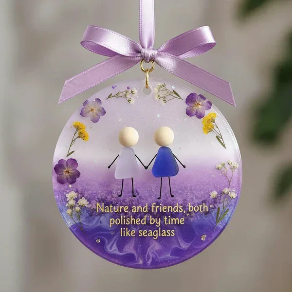 🌊🎁Friendship Sea Glass Christmas Ornament🎄