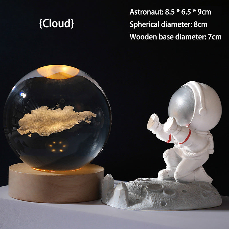 💞50K+ SOLD!💫🌌 Bring the Galaxy into Your Room. 3D Crystal Ball Night Light – 50% OFF! ✨🌙