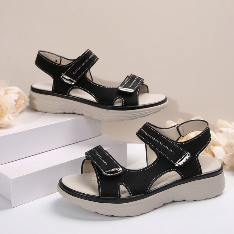 🔥Women’s Wedge Sandals with Hook & Loop Straps