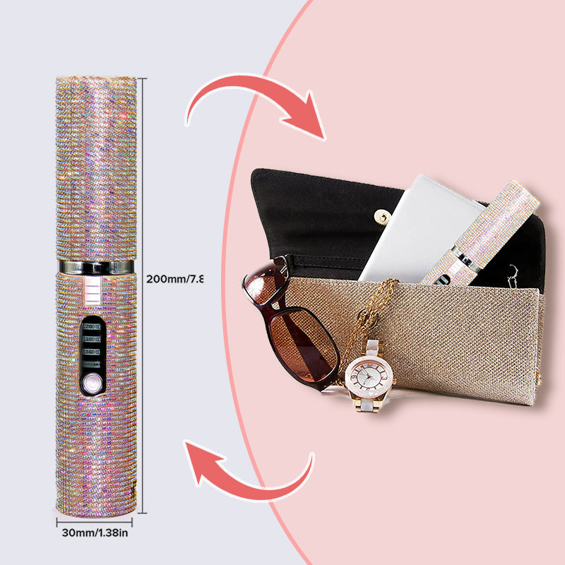 🔥50% OFF🔥 Long-Lasting Straightening & Curling Hair Iron with Gorgeous Rhinestone