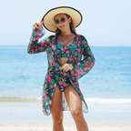 🏖️🌼Women's Fashion Multicolor Printed Bikini Swimsuit 3 Piece Set