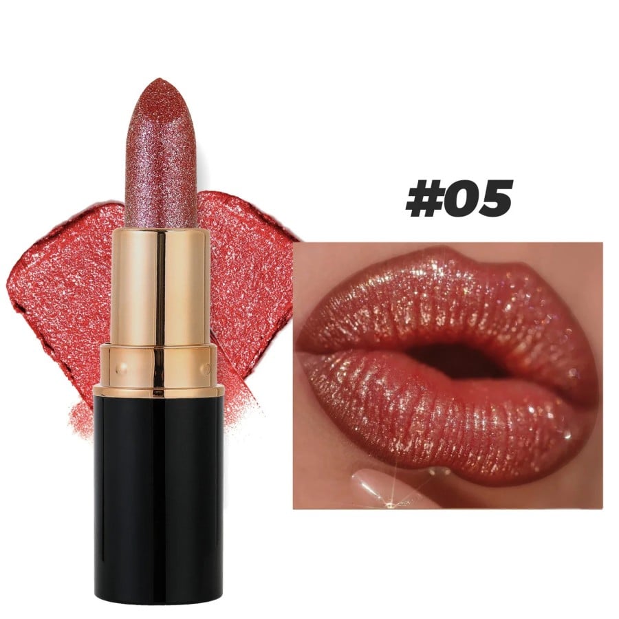 🔥Lip Gloss Diamond Waterproof Glitter Lipstick🔥
