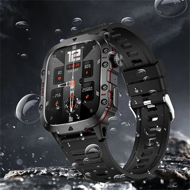 📣💧Waterproofing Ultimate Outdoor Companion⌚ Rugged Outdoor Smart Watch - 100+ Sports Modes
