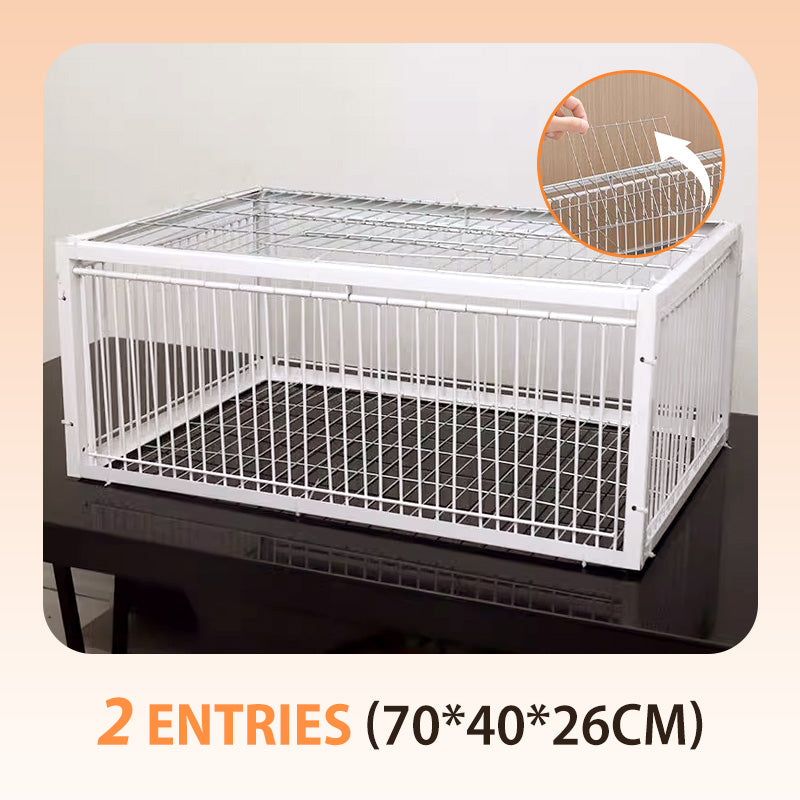 AutoTrap Bird Cage - Entry Only, No Exit, With Base