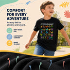 🦖👕Kids Dinosaur Alphabet Graphic T-Shirt