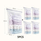 5PCS Reusable Vacuum-Free Compression Storage Bags