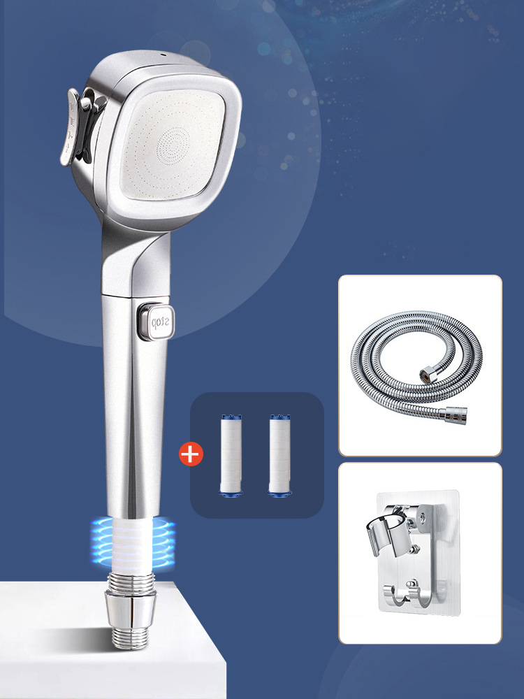 🔥50% OFF🔥4-mode Handheld Pressurized Shower Head with Pause Switch