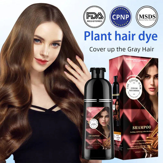 🎉Year End Sale🎉Herbal Extract Instant Hair Color Shampoo for Men & Women