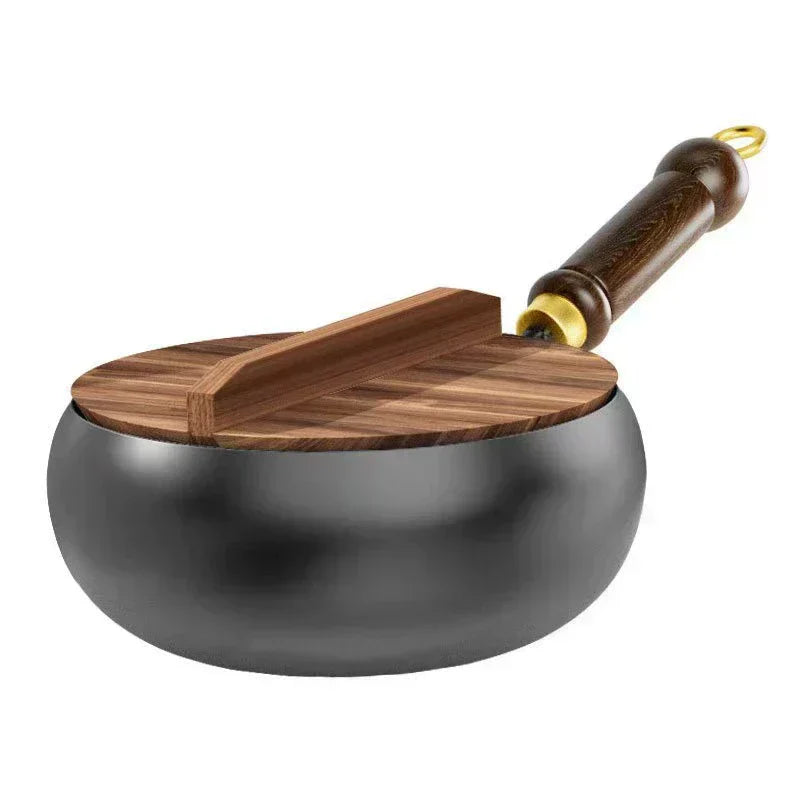 Uncoated Thick Iron Pot