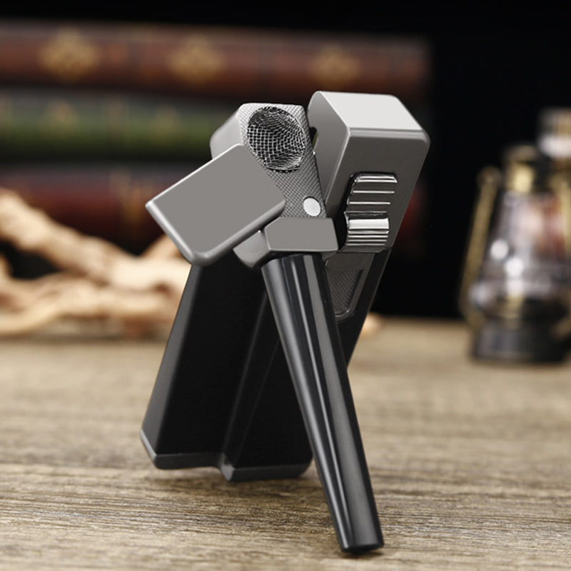 Slant Flame Inflatable tobacco Pipe Dual Purpose Lighter