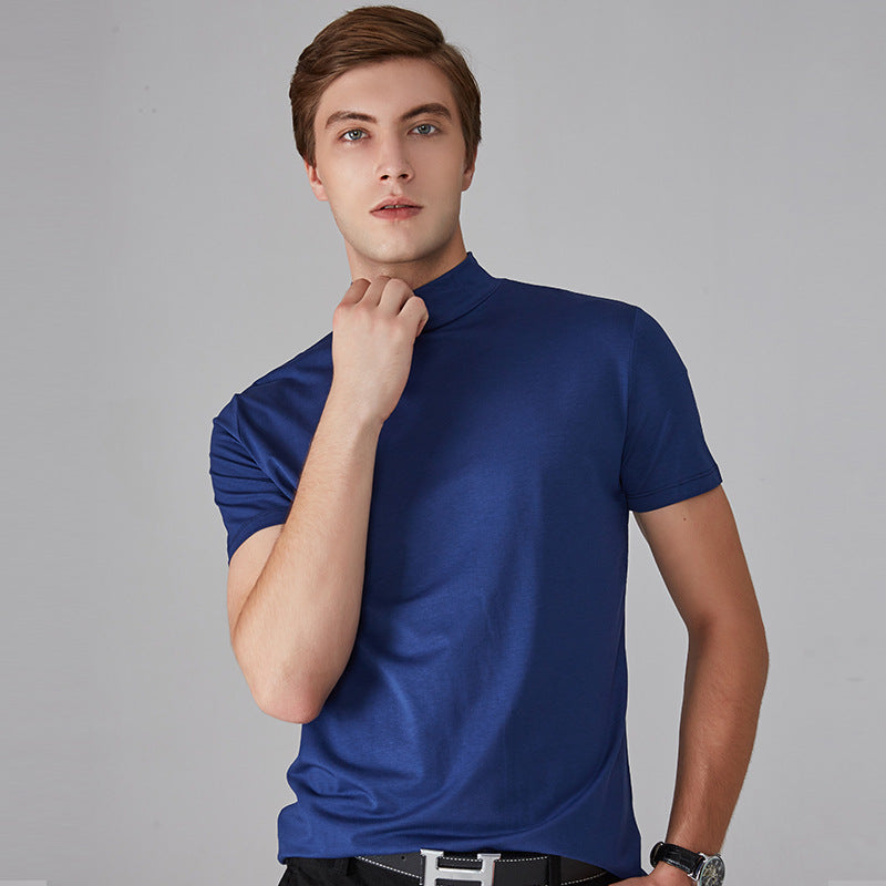 🔥All Colors 💖 Men's High Neck Slim Fit T-shirt