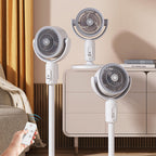 Automatic Oscillating Height Adjustable Remote Control Fan - Desktop, Standing, Floor Use