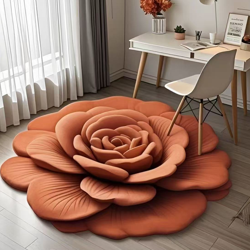 🎨Floral Plush & Diatomaceous Earth Floor Mat
