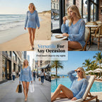 🌸New Arrival🌸Women’s Casual Solid Color Crochet Knit Top