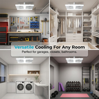 💡 2-in-1 LED Ceiling Fan Light – Dual Cooling, Ultra Bright, Tool-Free Install 🌀