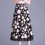 High-Waisted Tulle Midi Skirt, One-Piece Mesh Skirt