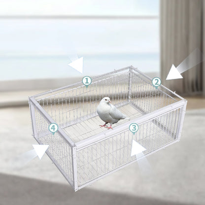 AutoTrap Bird Cage - Entry Only, No Exit, With Base