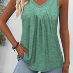 Women’s V-Neck Sleeveless Tank Top – Effortless Comfort & Chic Style! ✨👚