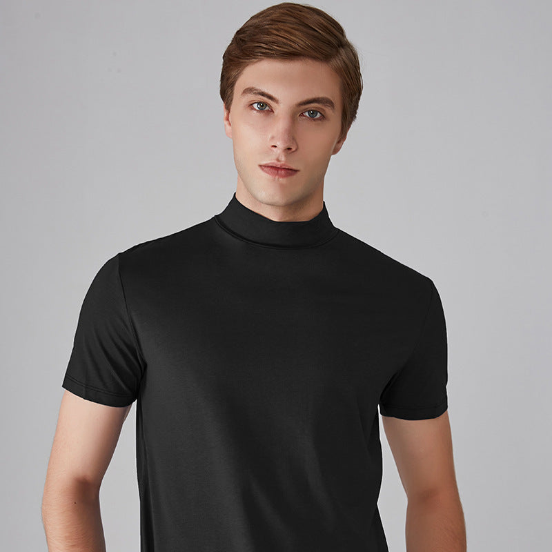 🔥All Colors 💖 Men's High Neck Slim Fit T-shirt