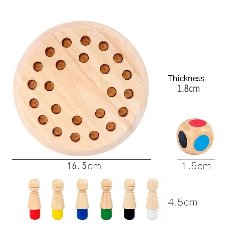 Gifts For Children🎁Wooden Memory Match Stick Chess