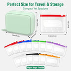 💊A8 Waterproof Pill Pouch Set – 7 to 14 Days of Meds & Vitamins💧Waterproof & Crush-Resistant Shell