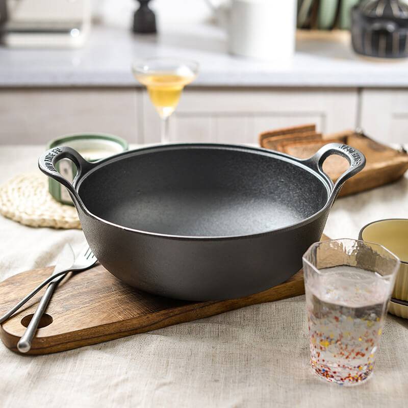 🔥Uncoated Thick Iron Pot