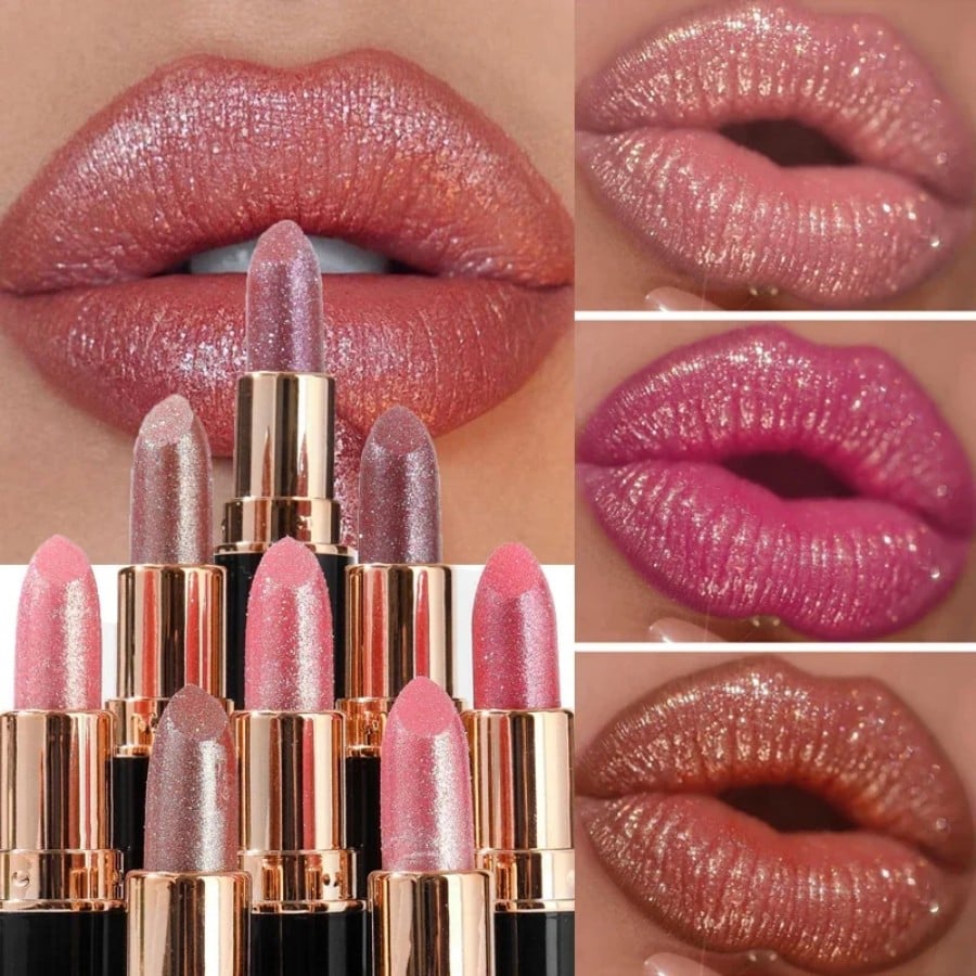 🔥Lip Gloss Diamond Waterproof Glitter Lipstick🔥