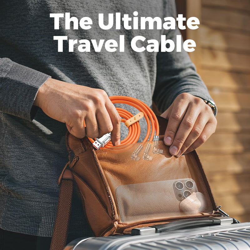 ⏳Time-limited Special⏰120W 3-In-1 180° Rotating Fast Charging Cable