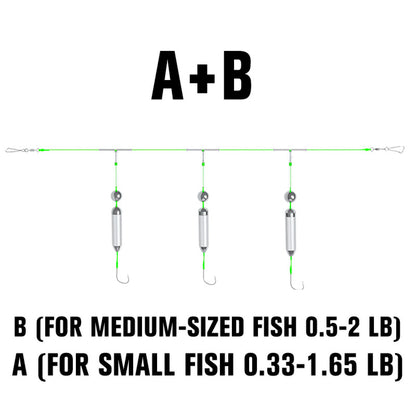 3 Hooks Anti Drift Bottom Fishing Rig