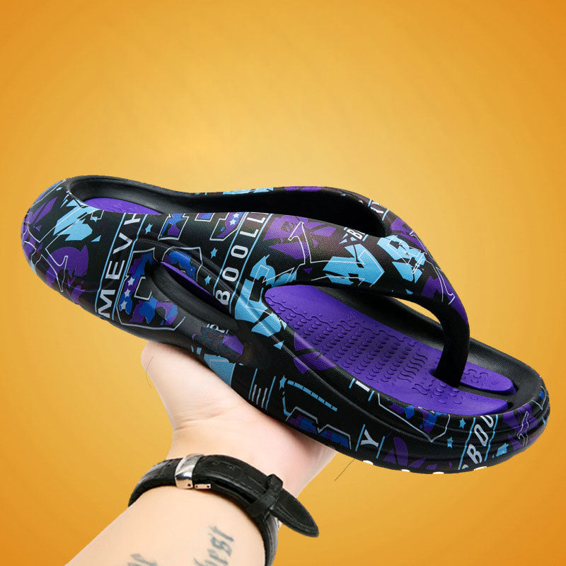 Comfortable Summer Flip Flops with Thick Soles