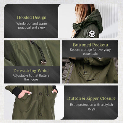 Women's Trendy Long-Sleeve Hooded Jacket