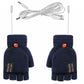 Winter USB Heated Warm Knitted Gloves