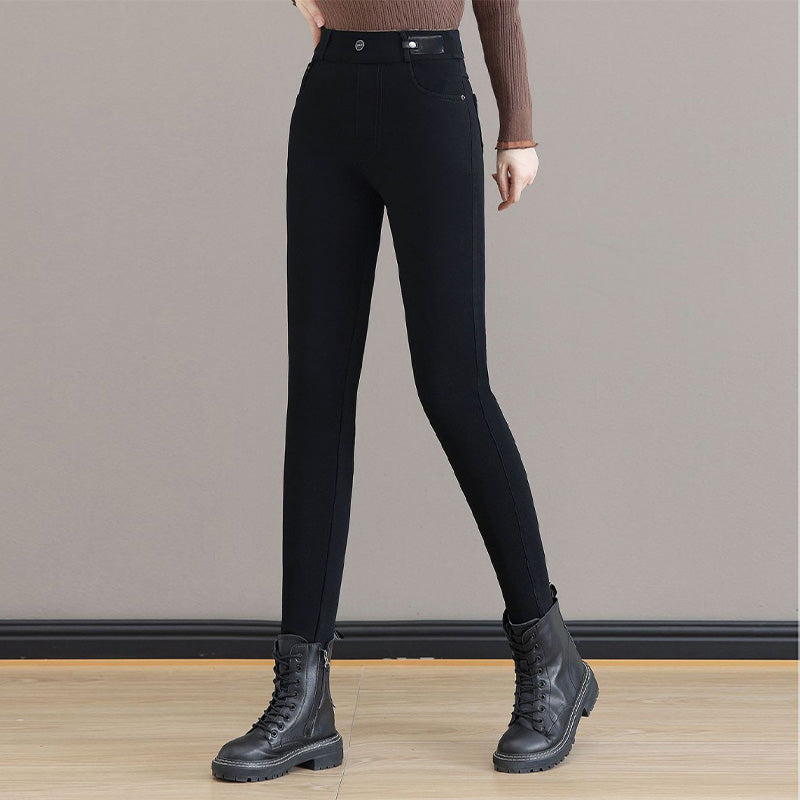 💕Women's High Waist Slim Stretch Warm Skinny Jeans