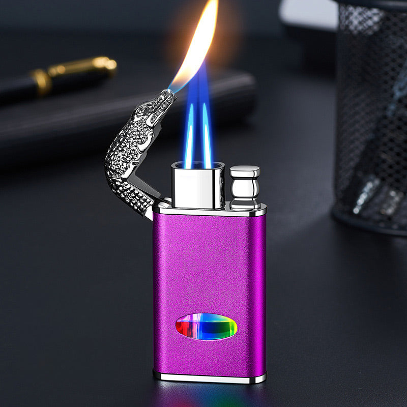 Alligator Shape Windproof Lighter with Triple Flame