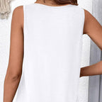 Women’s V-Neck Sleeveless Tank Top – Effortless Comfort & Chic Style! ✨👚