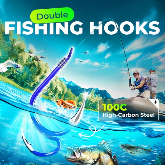 Classic Sharp Double Fishing Hooks