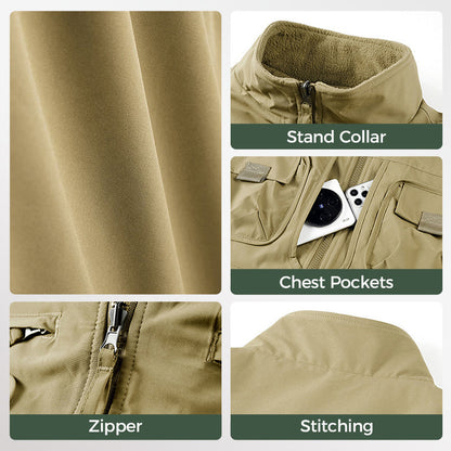 Reversible Multi-Pocket Padded Vest for Men & Women