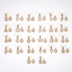 💖2 Pack - Initial Letter Pendant Necklaces