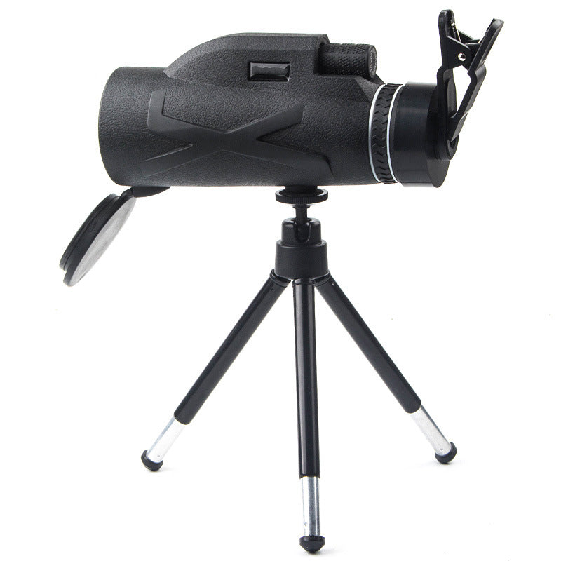 🎉Hot Sale🎉80x100 Monocular Telescope with Smartphone Adapter & Tripod