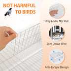 AutoTrap Bird Cage - Entry Only, No Exit, With Base