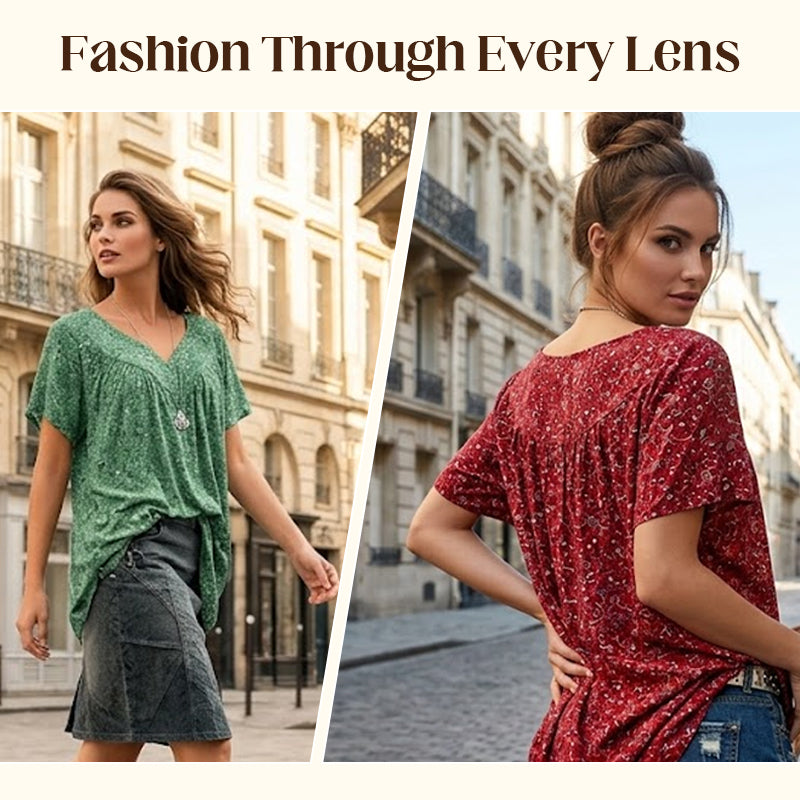 🌸🍃Spring Fashion Print Short Sleeve