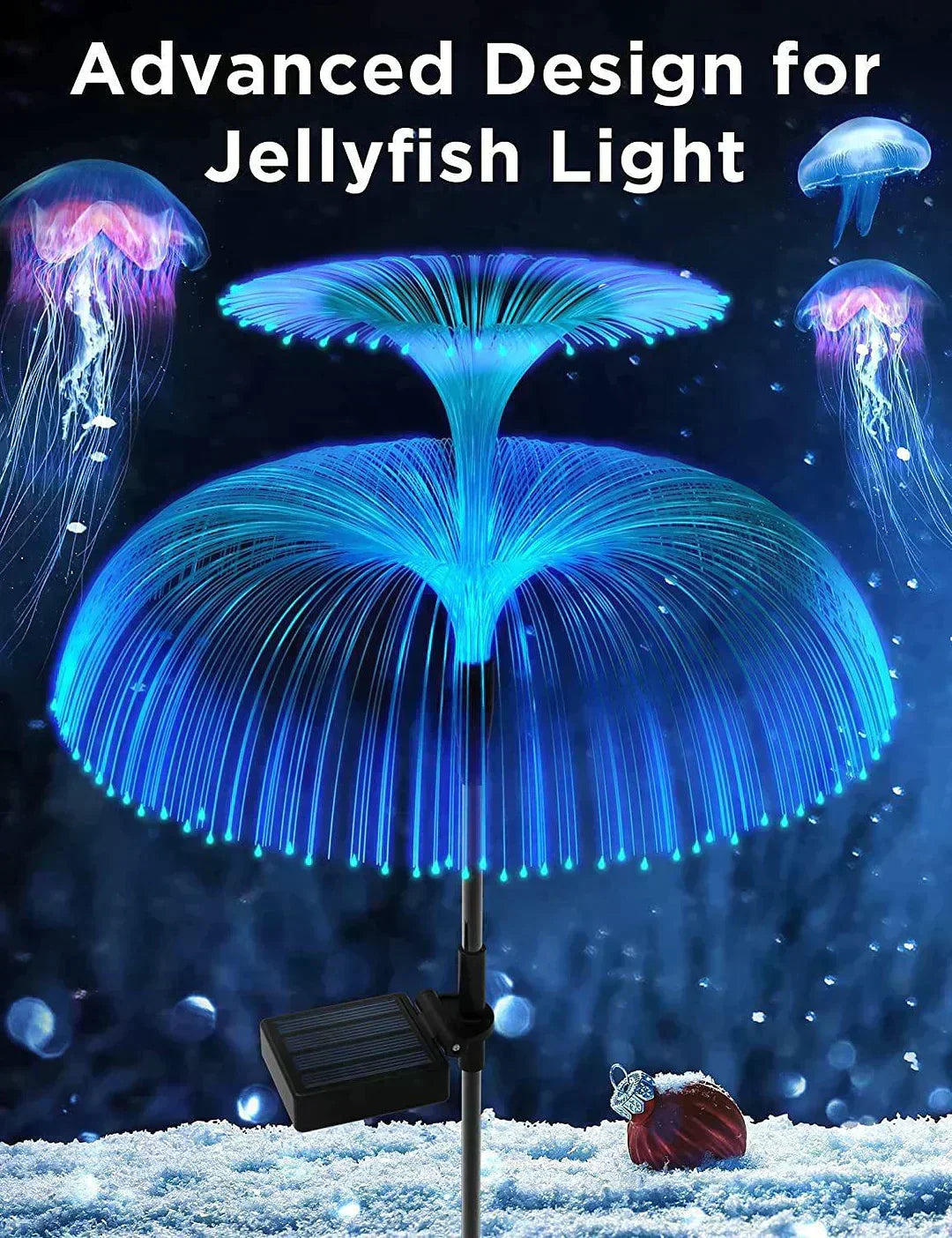 Solar Garden Lamp – Color-Changing Jellyfish Lamp